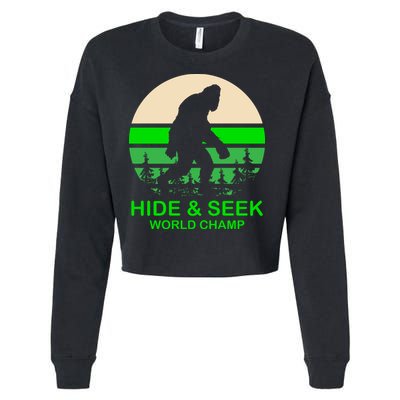 Sasquatch Hide And Seek World Champion Cropped Pullover Crew