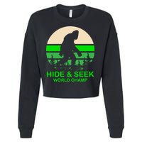 Sasquatch Hide And Seek World Champion Cropped Pullover Crew