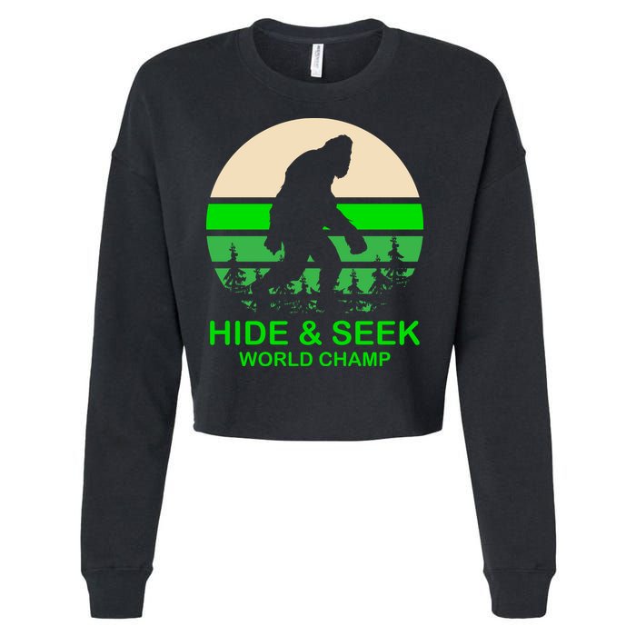 Sasquatch Hide And Seek World Champion Cropped Pullover Crew