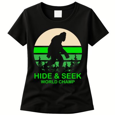 Sasquatch Hide And Seek World Champion Womens T-Shirt