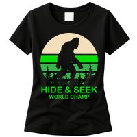 Sasquatch Hide And Seek World Champion Womens T-Shirt