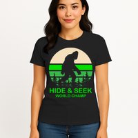 Sasquatch Hide And Seek World Champion Womens T-Shirt