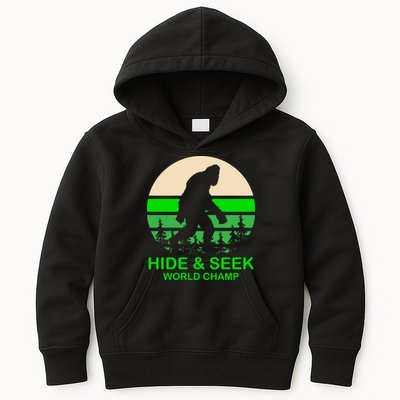 Sasquatch Hide And Seek World Champion Kids Hoodie
