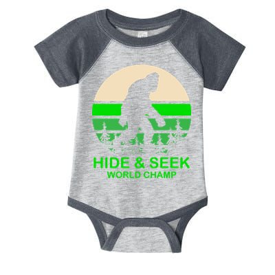 Sasquatch Hide And Seek World Champion Infant Baby Jersey Bodysuit
