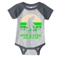 Sasquatch Hide And Seek World Champion Infant Baby Jersey Bodysuit