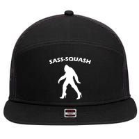 Sass-Squash Sassy Sasquatch Bigfoot 7 Panel Mesh Trucker Snapback Hat