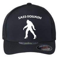 Sass-Squash Sassy Sasquatch Bigfoot Flexfit Unipanel Trucker Cap