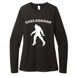 Sass-Squash Sassy Sasquatch Bigfoot Womens CVC Long Sleeve Shirt