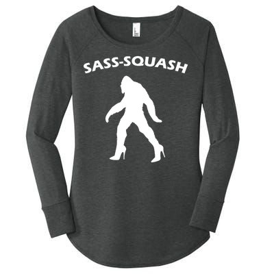 Sass-Squash Sassy Sasquatch Bigfoot Women's Perfect Tri Tunic Long Sleeve Shirt