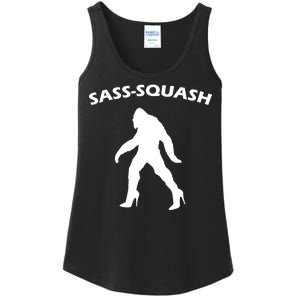 Sass-Squash Sassy Sasquatch Bigfoot Ladies Essential Tank