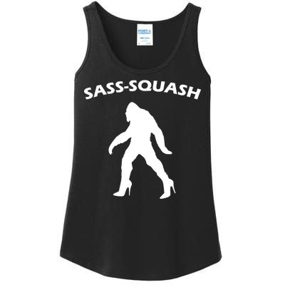 Sass-Squash Sassy Sasquatch Bigfoot Ladies Essential Tank