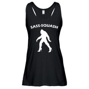 Sass-Squash Sassy Sasquatch Bigfoot Ladies Essential Flowy Tank