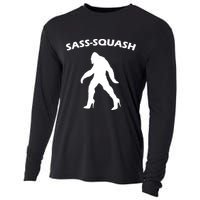 Sass-Squash Sassy Sasquatch Bigfoot Cooling Performance Long Sleeve Crew
