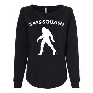 Sass-Squash Sassy Sasquatch Bigfoot Womens California Wash Sweatshirt