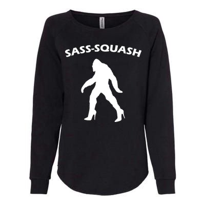 Sass-Squash Sassy Sasquatch Bigfoot Womens California Wash Sweatshirt