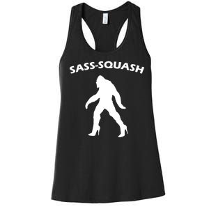 Sass-Squash Sassy Sasquatch Bigfoot Women's Racerback Tank