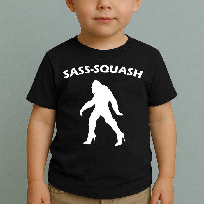 Sass-Squash Sassy Sasquatch Bigfoot Toddler T-Shirt