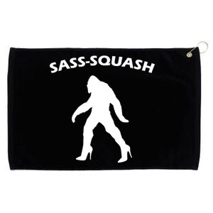 Sass-Squash Sassy Sasquatch Bigfoot Grommeted Golf Towel