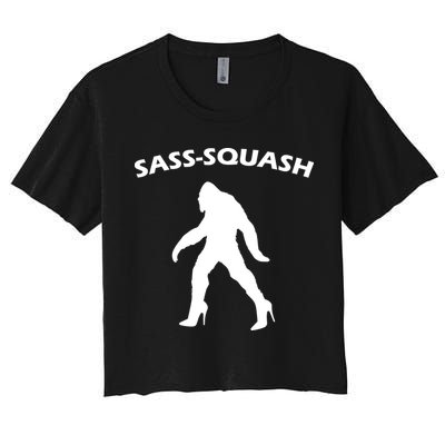 Sass-Squash Sassy Sasquatch Bigfoot Crop Top
