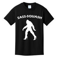Sass-Squash Sassy Sasquatch Bigfoot Kids T-Shirt