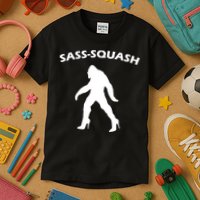 Sass-Squash Sassy Sasquatch Bigfoot Kids T-Shirt
