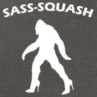 Sass-Squash Sassy Sasquatch Bigfoot Cotton Canvas Backpack