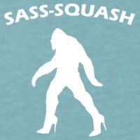 Sass-Squash Sassy Sasquatch Bigfoot Sueded Cloud Jersey T-Shirt