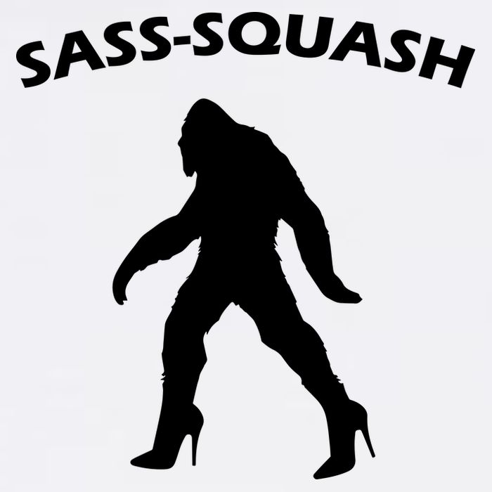Sass-Squash Sassy Sasquatch Bigfoot Garment-Dyed Sweatshirt