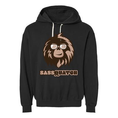 Sassquatch Funny Sasquatch Garment-Dyed Fleece Hoodie