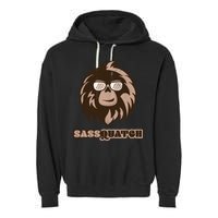Sassquatch Funny Sasquatch Garment-Dyed Fleece Hoodie