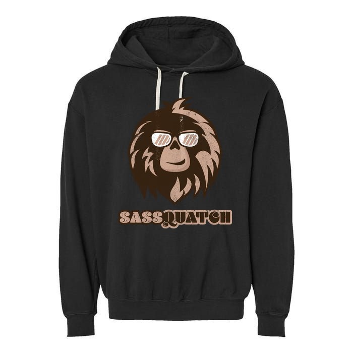 Sassquatch Funny Sasquatch Garment-Dyed Fleece Hoodie