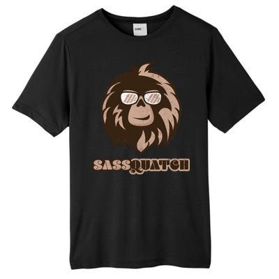 Sassquatch Funny Sasquatch Tall Fusion ChromaSoft Performance T-Shirt