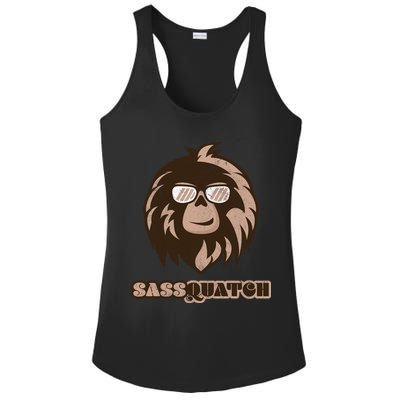 Sassquatch Funny Sasquatch Ladies PosiCharge Competitor Racerback Tank