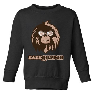 Sassquatch Funny Sasquatch Toddler Sweatshirt