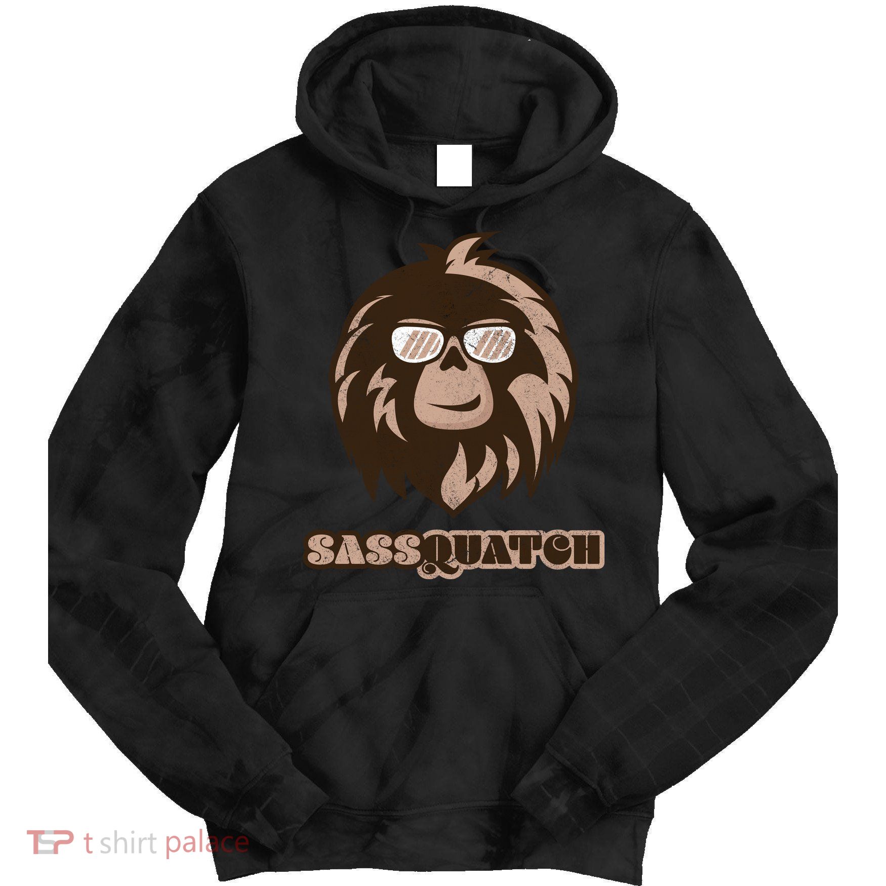 Sassquatch Funny Sasquatch Tie Dye Hoodie
