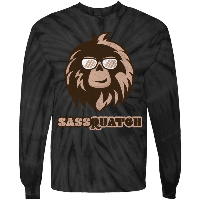 Sassquatch Funny Sasquatch Tie-Dye Long Sleeve Shirt