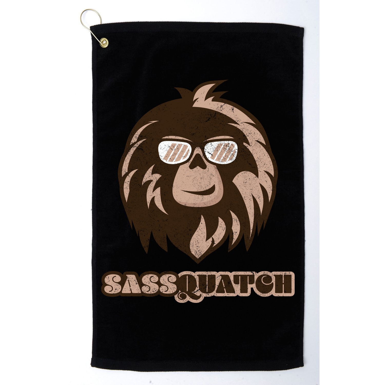Sassquatch Funny Sasquatch Golf Towel