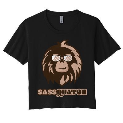 Sassquatch Funny Sasquatch Crop Top