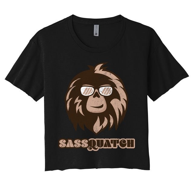 Sassquatch Funny Sasquatch Crop Top