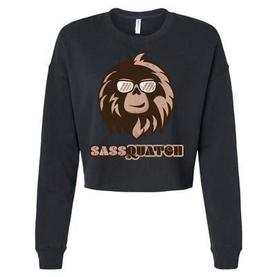 Sassquatch Funny Sasquatch Cropped Pullover Crew