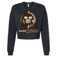 Sassquatch Funny Sasquatch Cropped Pullover Crew