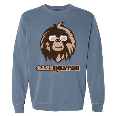 Sassquatch Funny Sasquatch Garment-Dyed Sweatshirt