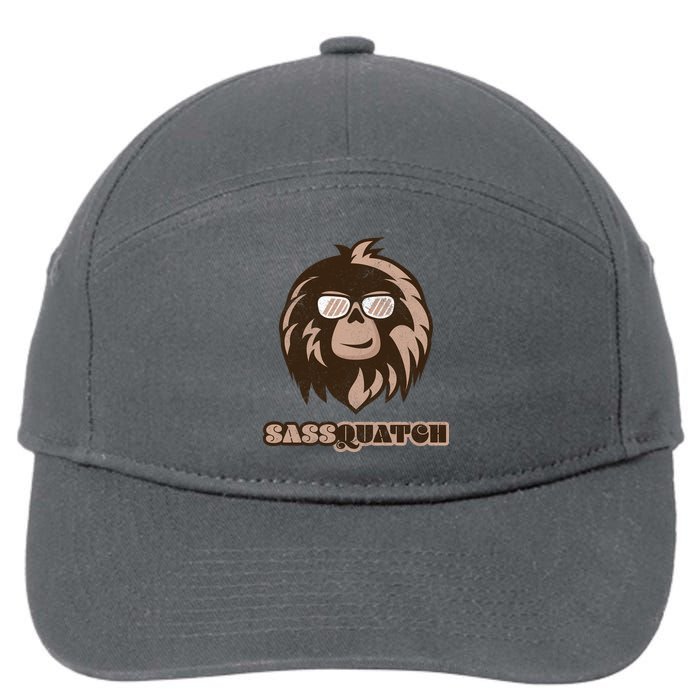 Sassquatch Funny Sasquatch 7-Panel Snapback Hat