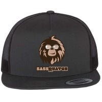 Sassquatch Funny Sasquatch Flat Bill Trucker Hat