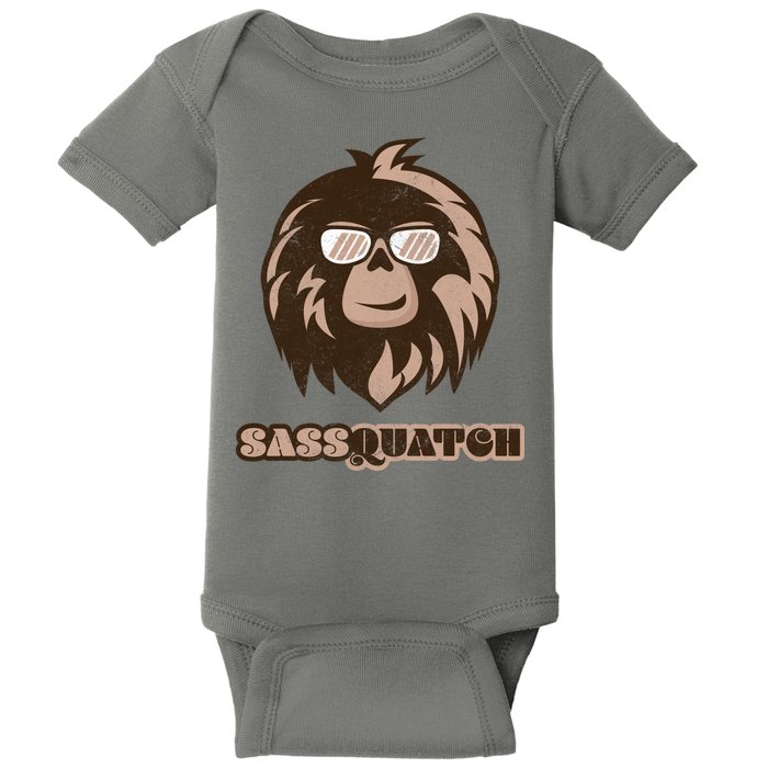 Sassquatch Funny Sasquatch Baby Bodysuit