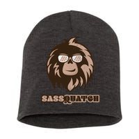 Sassquatch Funny Sasquatch Short Acrylic Beanie