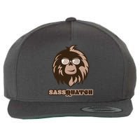 Sassquatch Funny Sasquatch Wool Snapback Cap