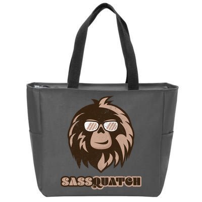 Sassquatch Funny Sasquatch Zip Tote Bag