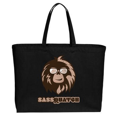 Sassquatch Funny Sasquatch Cotton Canvas Jumbo Tote