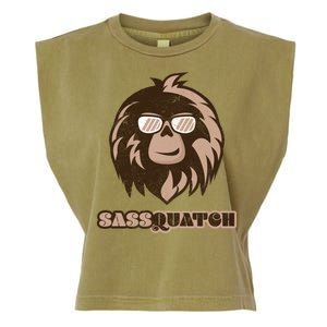 Sassquatch Funny Sasquatch Garment-Dyed Women's Muscle Tee